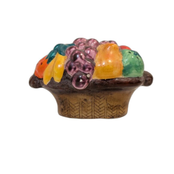Unbranded Other - Vintage Salt and Pepper Shaker From Japan Two Sided Fruit Vegetable Basket